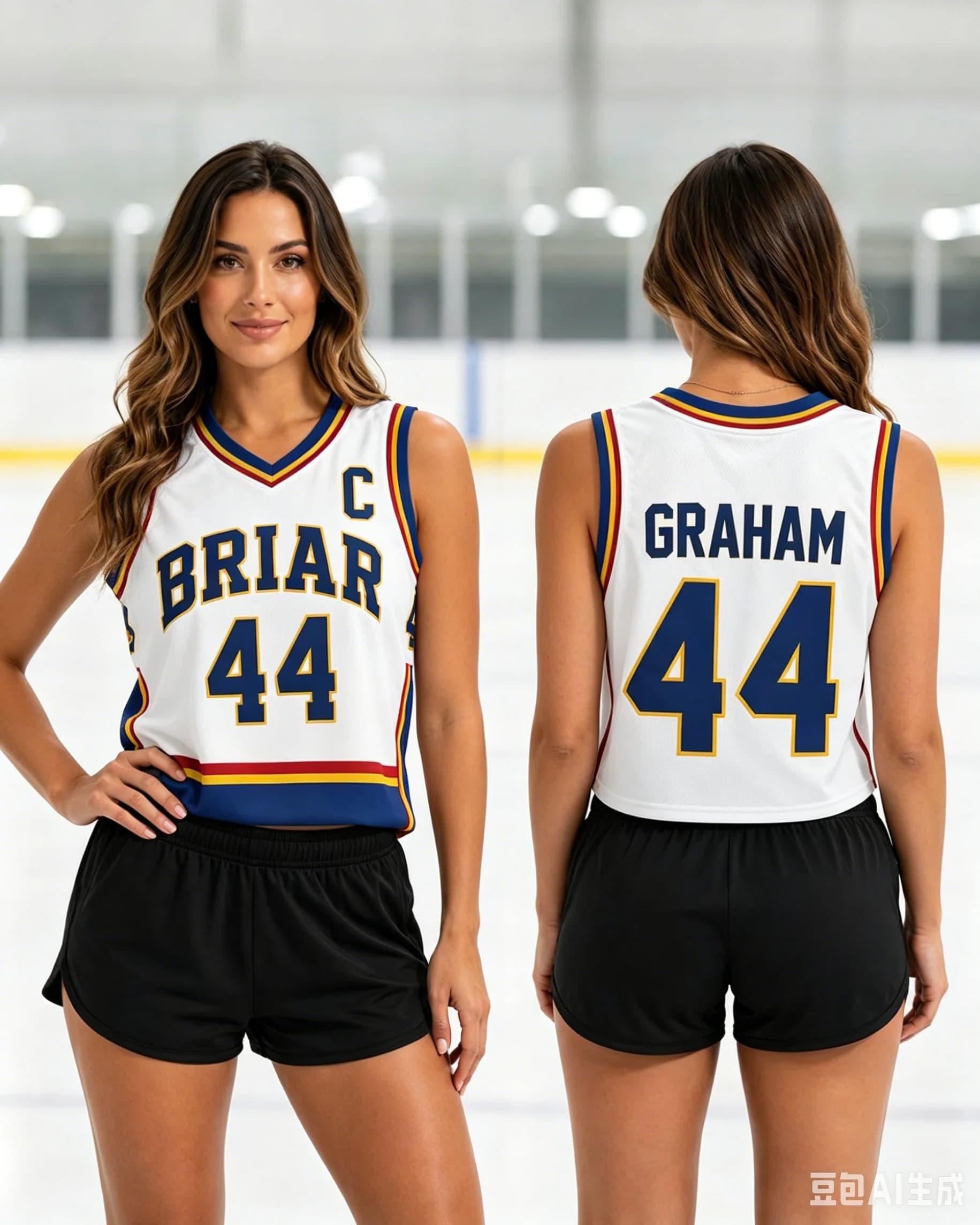 Briar University Hawks Basketball Jersey Garrett Graham 44 Hockey Romance Sleeveless Vest Women Men's Hockey Jersey Vest Top