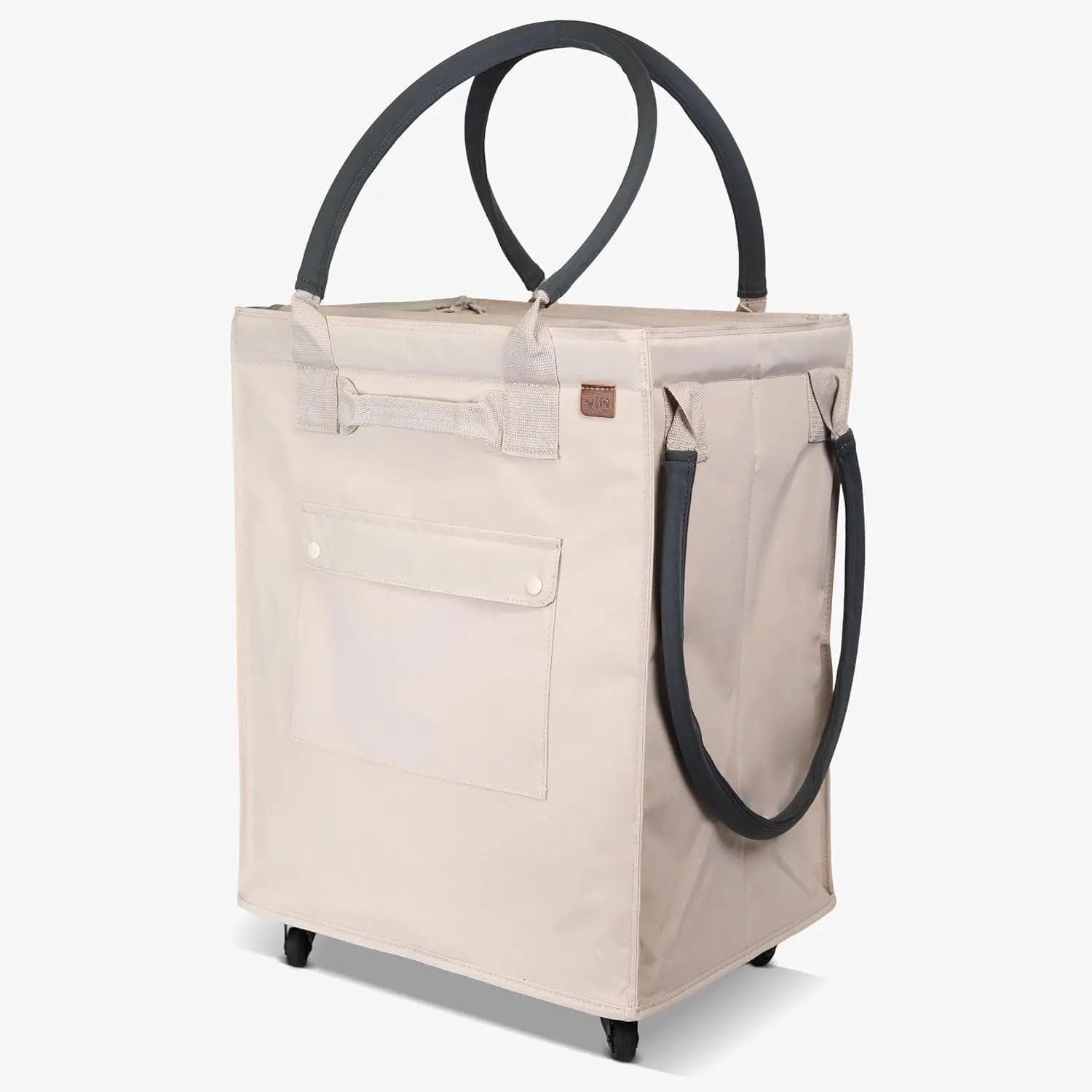 Borsa Pieghevole con Ruote da 90L, Carrello Portatile per Spesa, Bucato e Viaggi