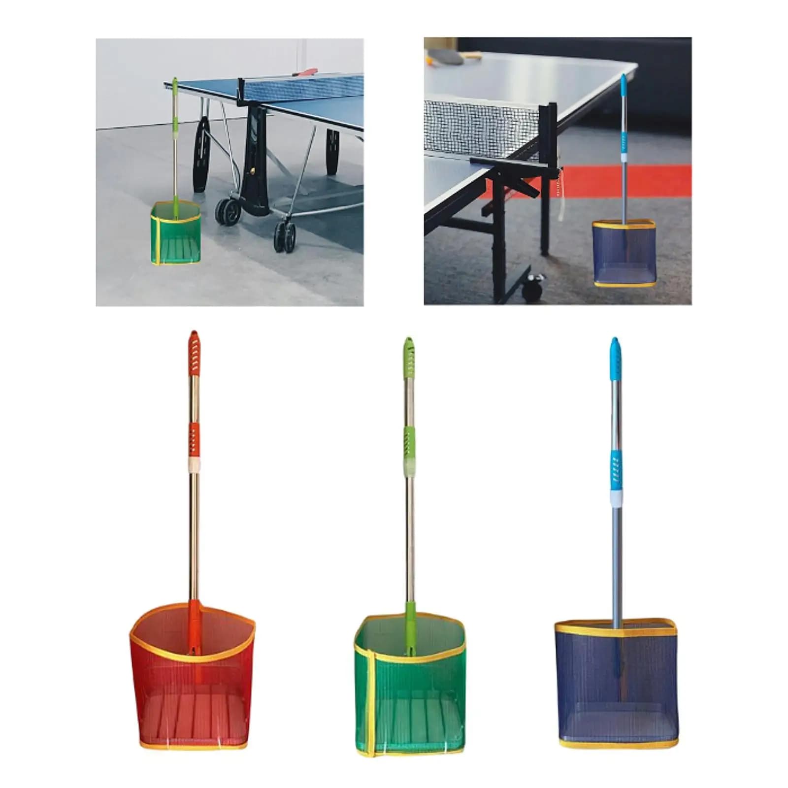Contenitore raccoglitore di palline da ping pong regolabile raccoglitore di palline da ping pong portatile per