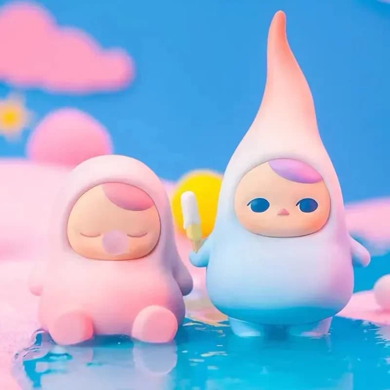 POP MART PUCKY Relaxing Beans Series Mystery Box - Figurina Anime Carina, Regalo a Sorpresa per Ragazze, Modello Casuale, Stile a Scelta