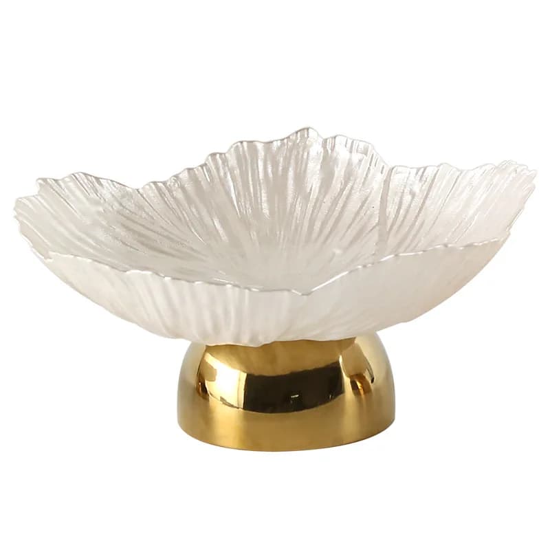 LTT leggero lusso creativo petalo piatto di frutta combinazione ornamento piatto di stoccaggio snack caramelle piatto di frutta secca