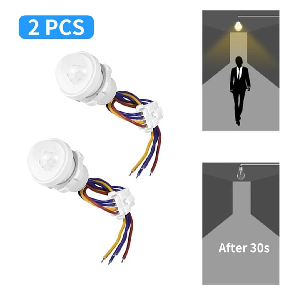 1/2/5PCS Smart PIR Sensor Detector Switch Human Body Infrared Auto On Off Light 110V 220V For LED Lamp Ceiling Light Panel Light