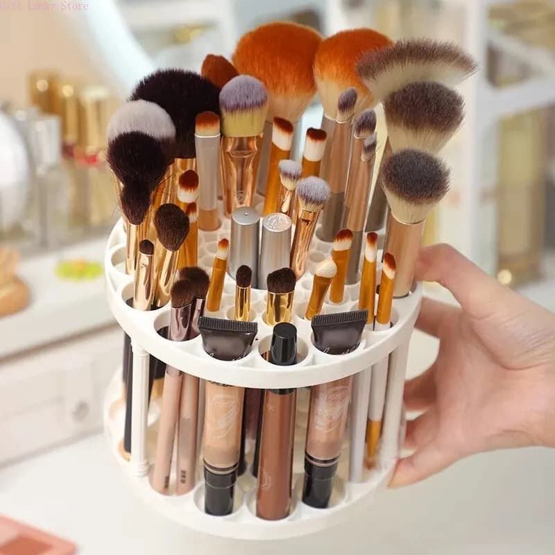 Porta pennelli per trucco Portaoggetti per cosmetici da tavolo Scatola per smistamento per pennelli per trucco per rossetto
