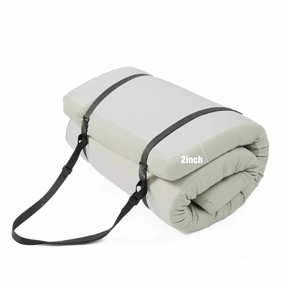 Tappetino da yoga spesso 2 pollici, tappetino per esercizi extra spesso 72''x24''x2''. Tappetino fitness, tappetino pieghevole extra spesso in pelle PU, per ginnastica