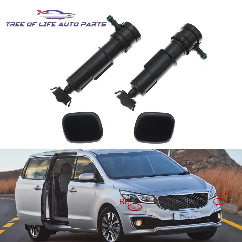 Front light Ugello Lavaggio Faro Cleaning Pump Spray Cover for Kia Carnival Sedona 2015 2016 2017 2018 98671A9000