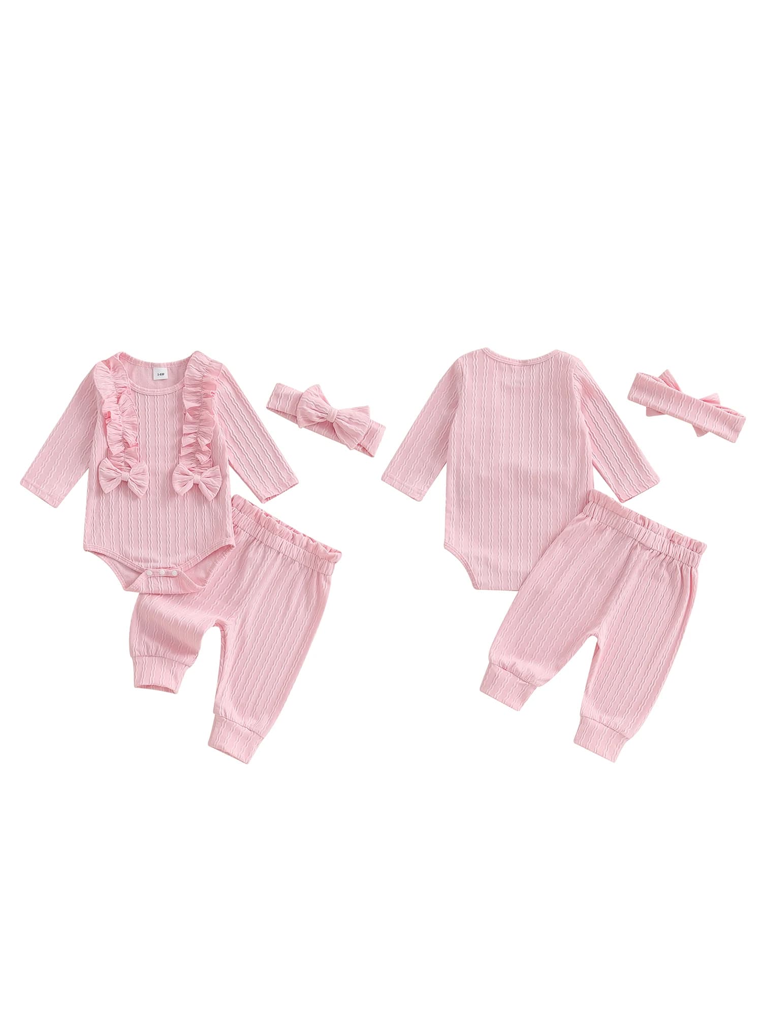 Adorable Baby Girl Winter Outfits Knitted Sweater Dress with Matching Leggings and Pom Pom Hat 3 Pcs Set
