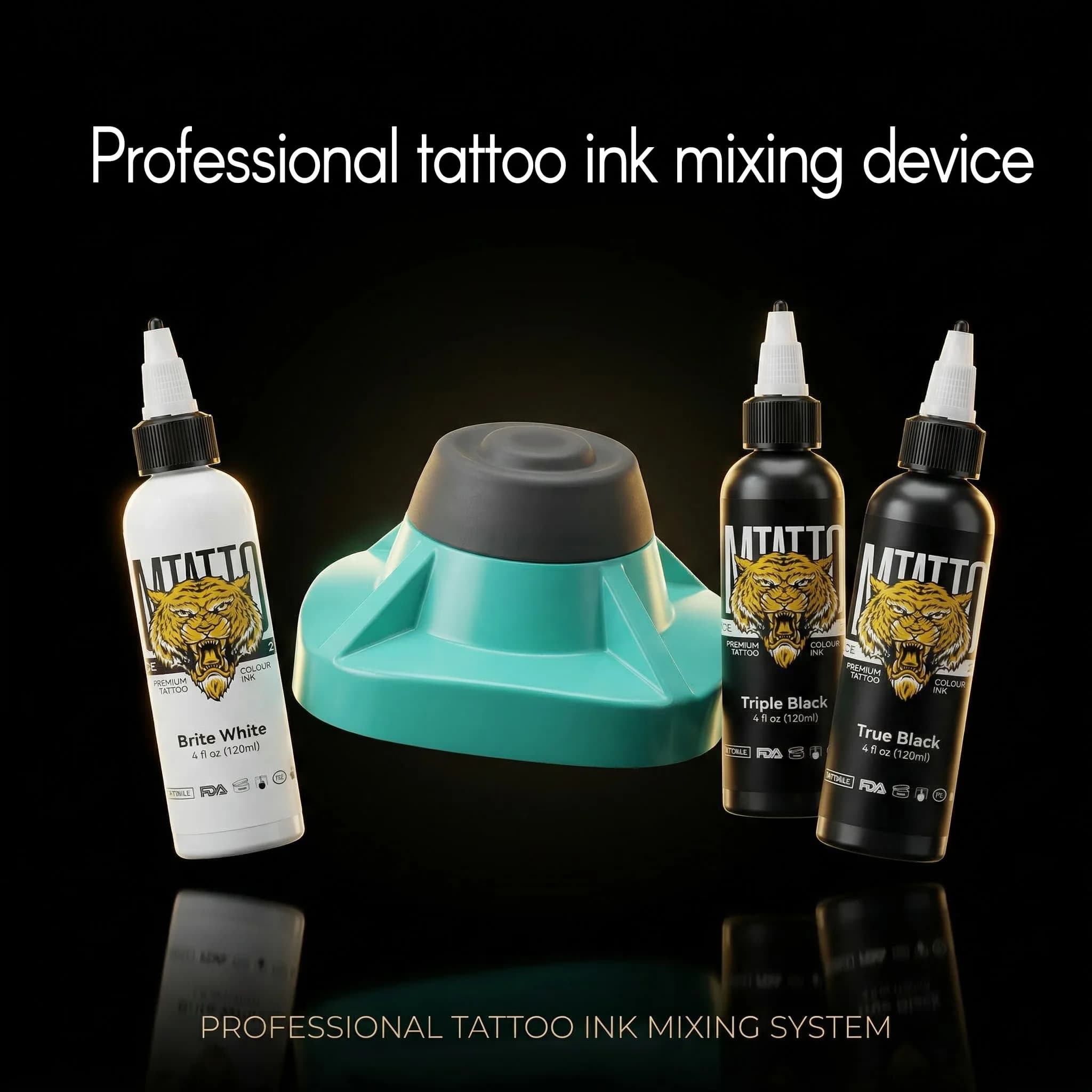 Agitatore Vibrante per Smalti e Inchiostri, Miscelatore per Pigmenti da Tatuaggio, Agitatore per Gel in Provetta, Oscillatore con Spina US/EU