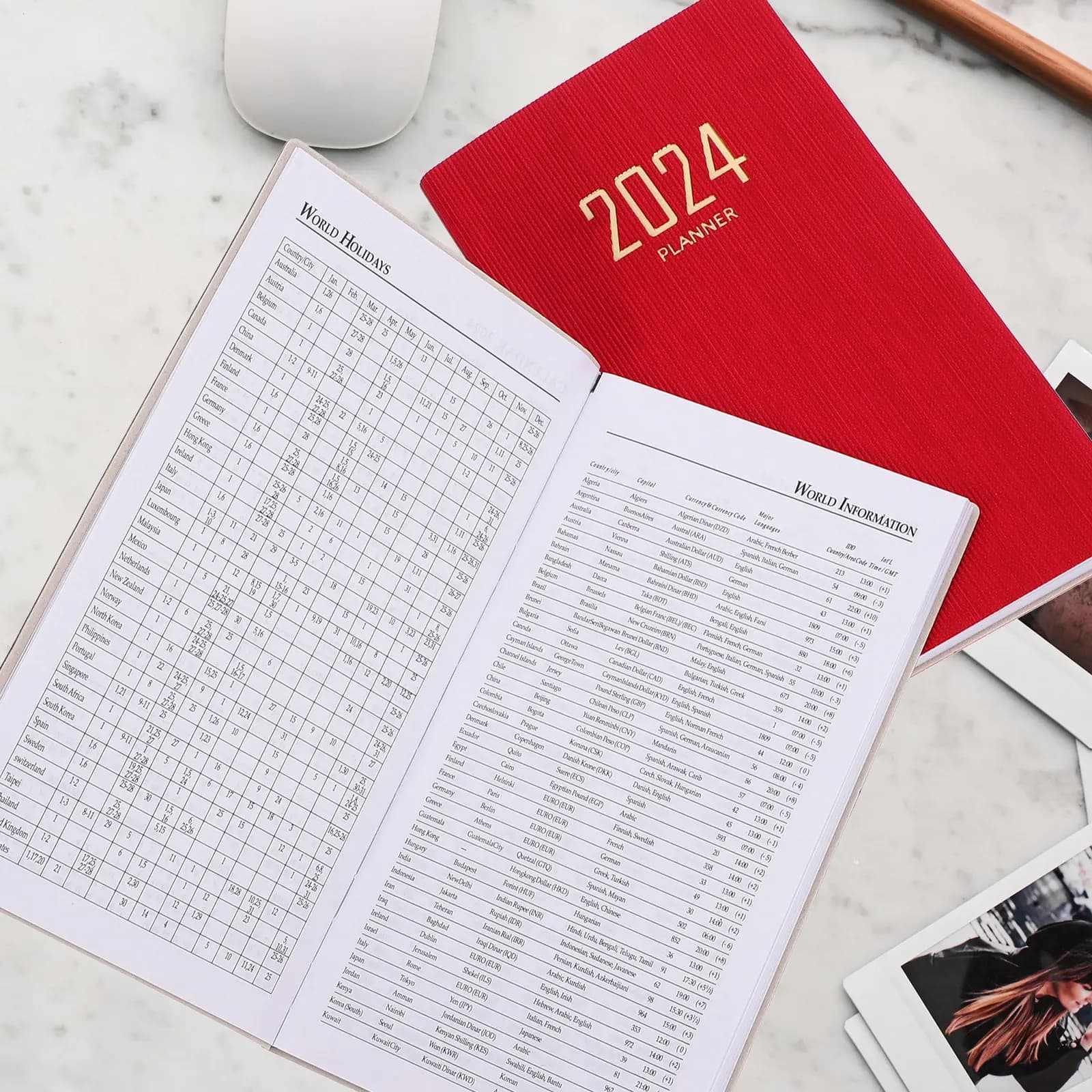 2 pezzi di quaderni per la pianificazione, quaderni per la scrittura, agenda annuale, blocco note per ufficio, agenda giornaliera portatile multifunzione