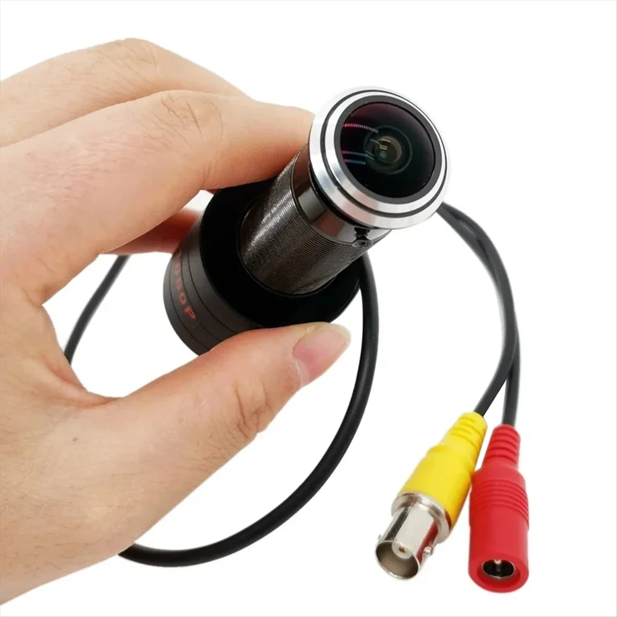 【Nuovo buono dell'utente!】 Telecamera panoramica Fish-Eye 1080P grandangolare AHD da 1,7 mm PAL 2MP CCTV Spioncino per porta regolabile per la sicurezza domestica