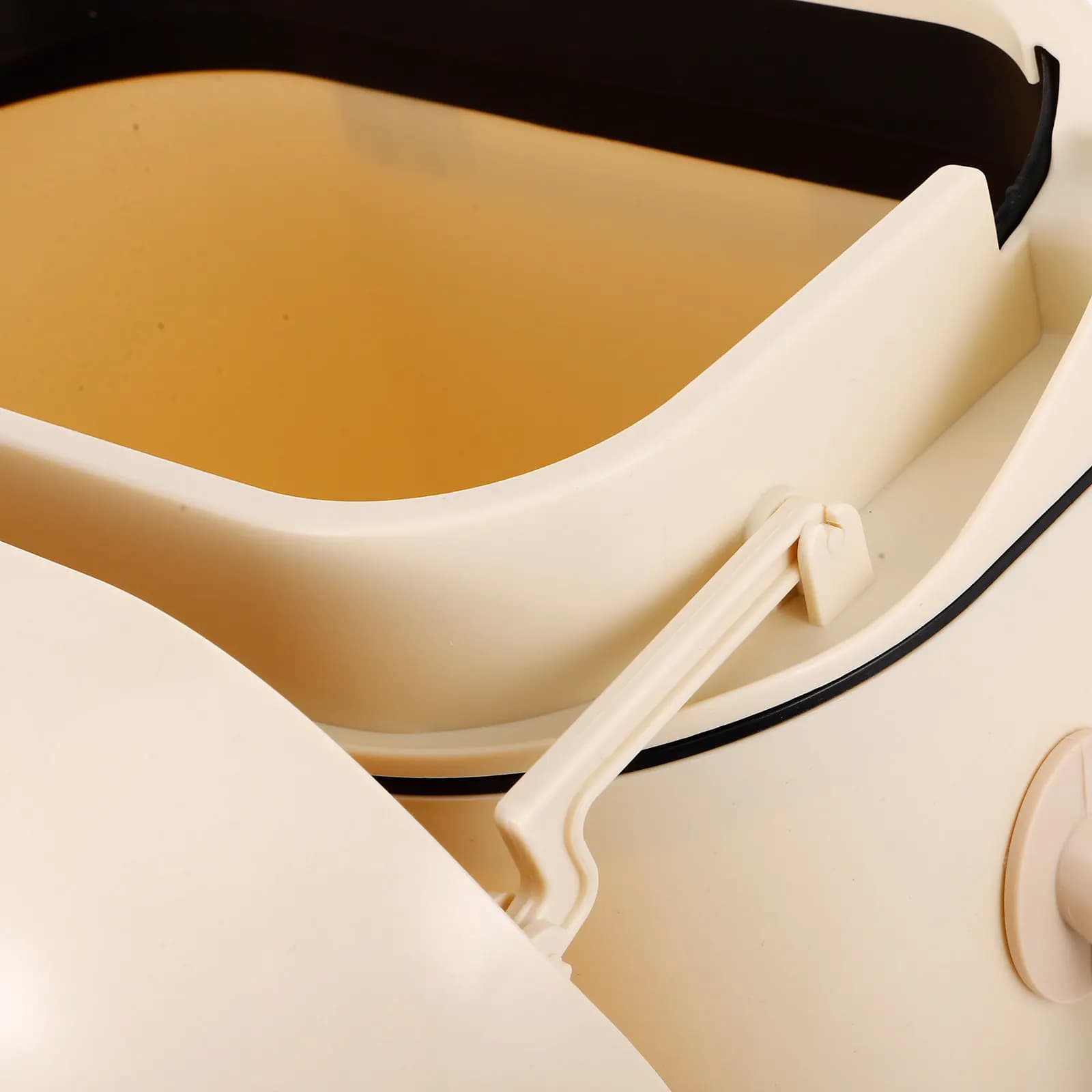 Cestino per rifiuti da cucina sospeso con coperchio, contenitore per compostaggio da appendere alla porta dell'armadio, cestino per rifiuti domestici