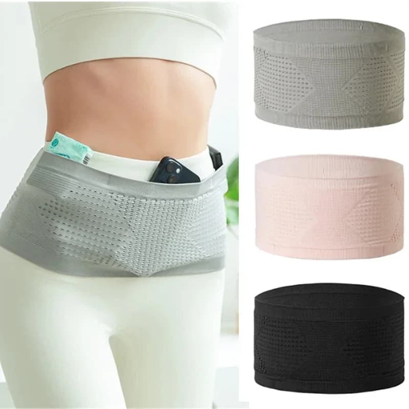 Marsupio Invisibile Senza Cuciture per Corsa, Palestra, Fitness, Jogging, Ciclismo, Borsa da Viaggio Unisex per Telefono e Accessori Sportivi