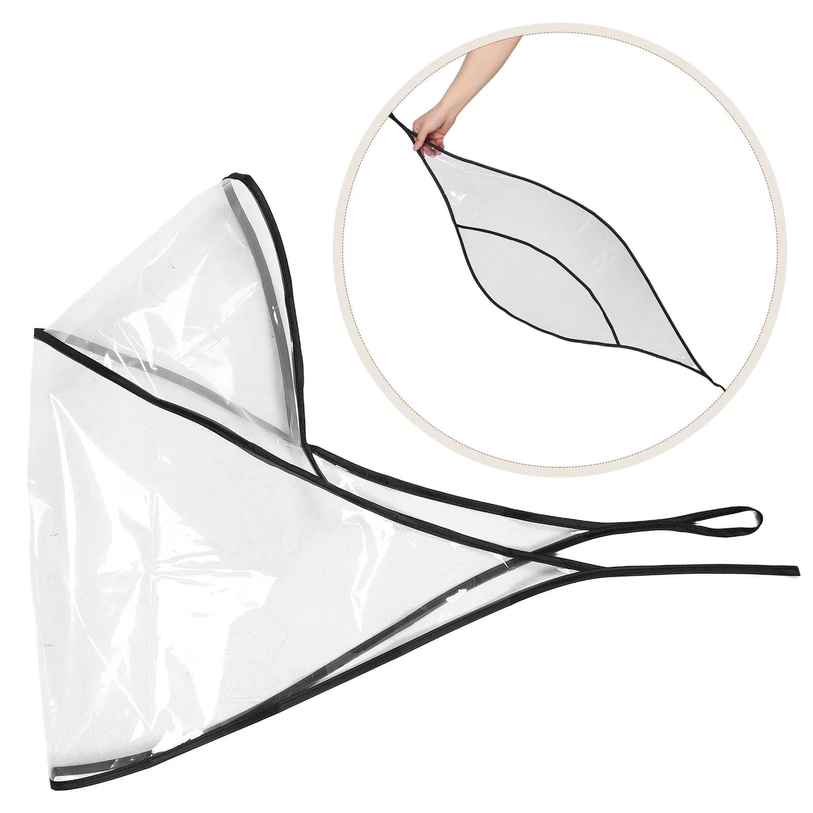 2 Pezzi Cappelli Trasparenti Riutilizzabili Impermeabili in Plastica Pieghevoli Antivento per Donne e Uomini Protezione Acconciatura Leggeri Cappelli Antipioggia con Visiera