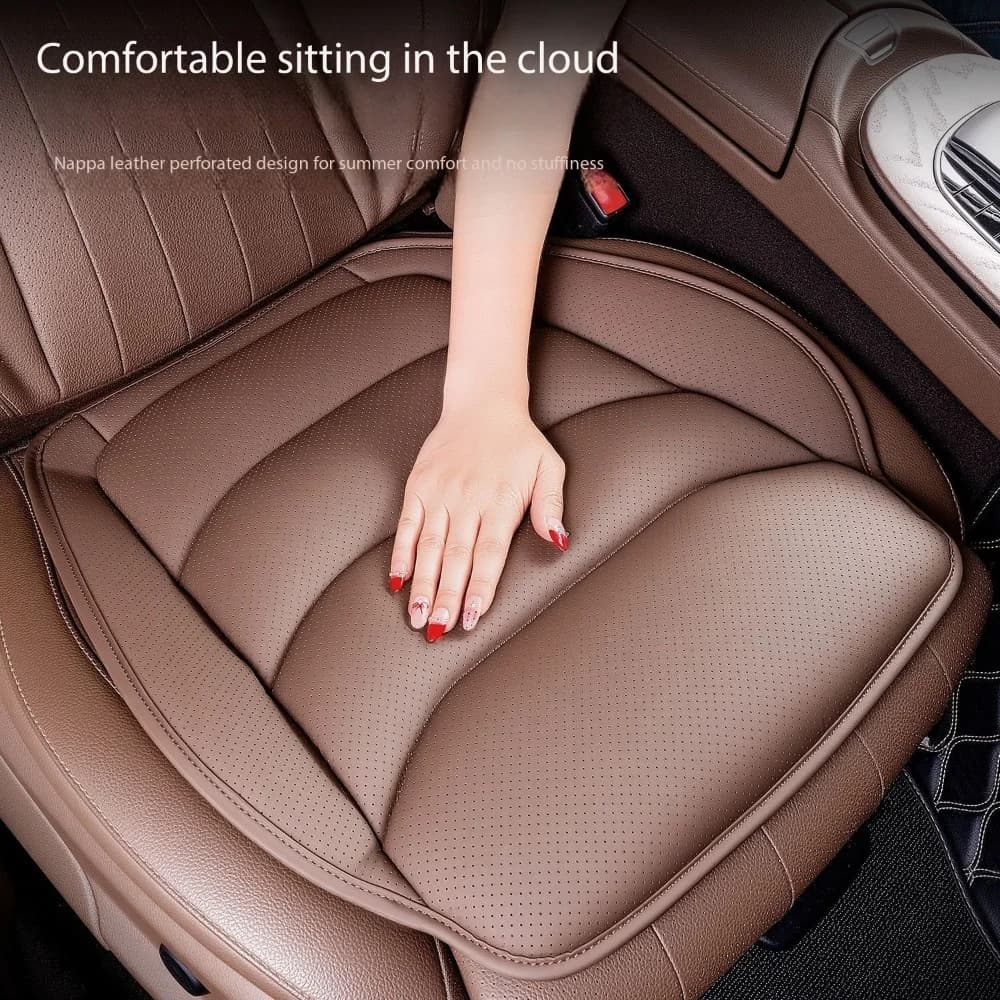 New Car Seat Covers Soft Leather Breathable Anti-slip Seat Pillow Seat Protector Pad Indoor Seat Mat Luxury Car Accessories