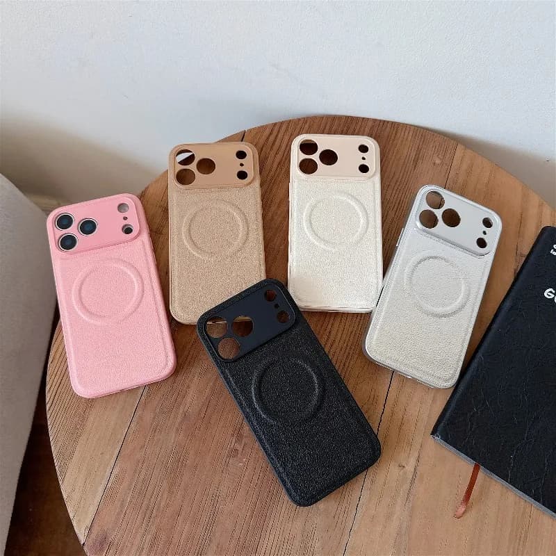 Nuova Cover per Telefono - Compatibile con iPhone 17 16 15 14 13 12 11 Pro Max Plus Air, Magnetica, Lussuosa, Antiurto, per Coppie, Sei Colori
