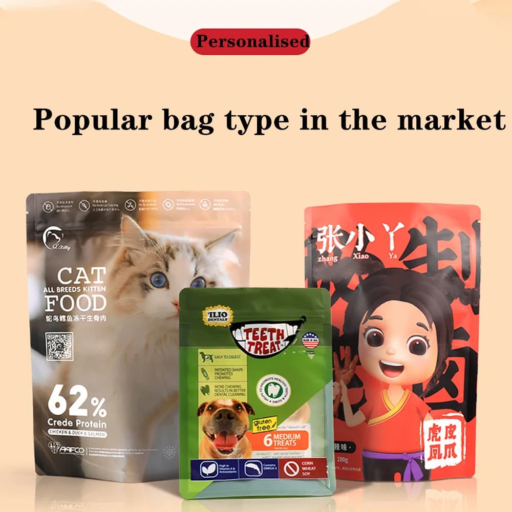 7 working days quick delivery for customized high barrier plastic sheet metal protein powder bag