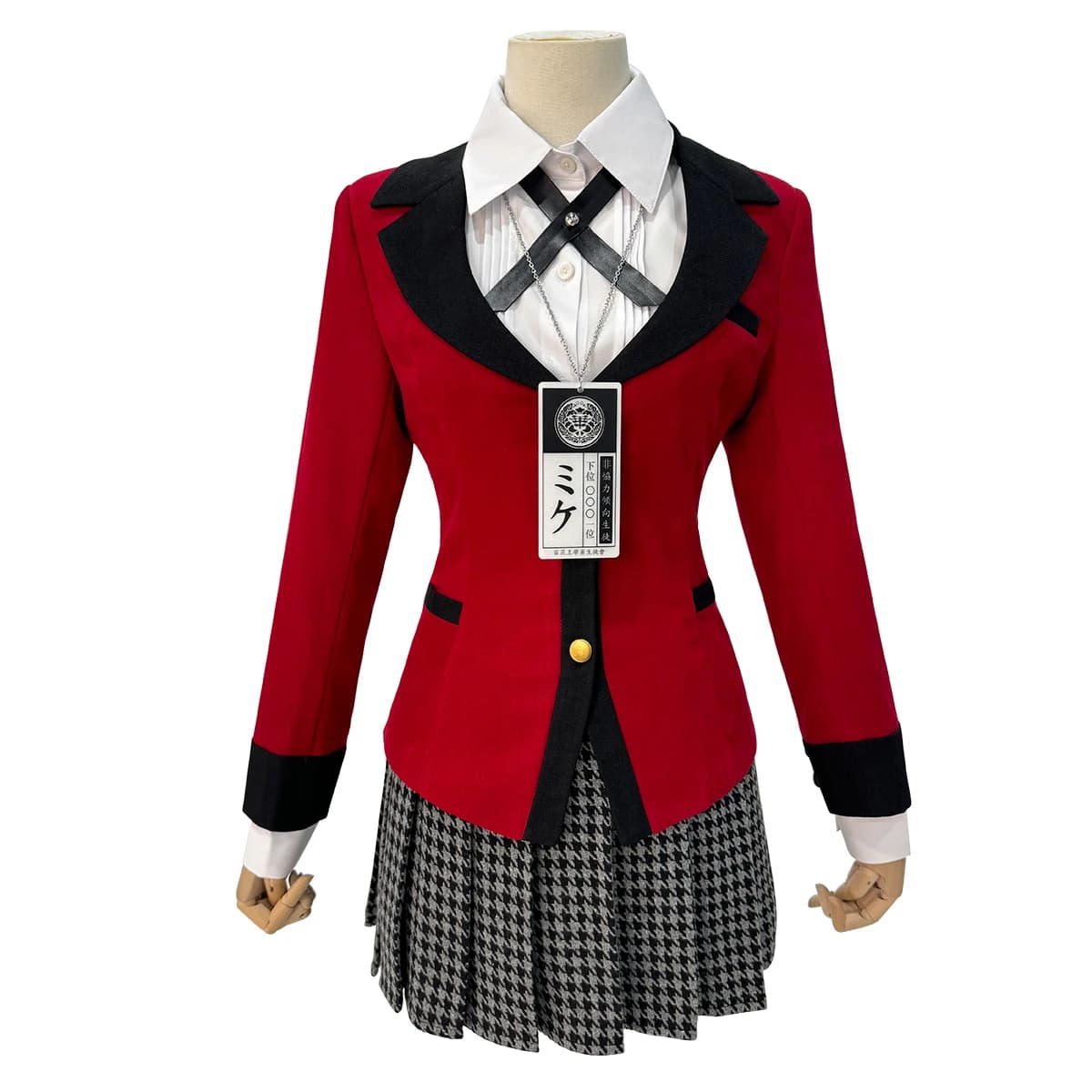 HOLOUN Jabami Yumeko Kakegurui-Compulsive Gambler Anime Cosplay Costume Wig Suit School Uniform Pendant Halloween Christmas
