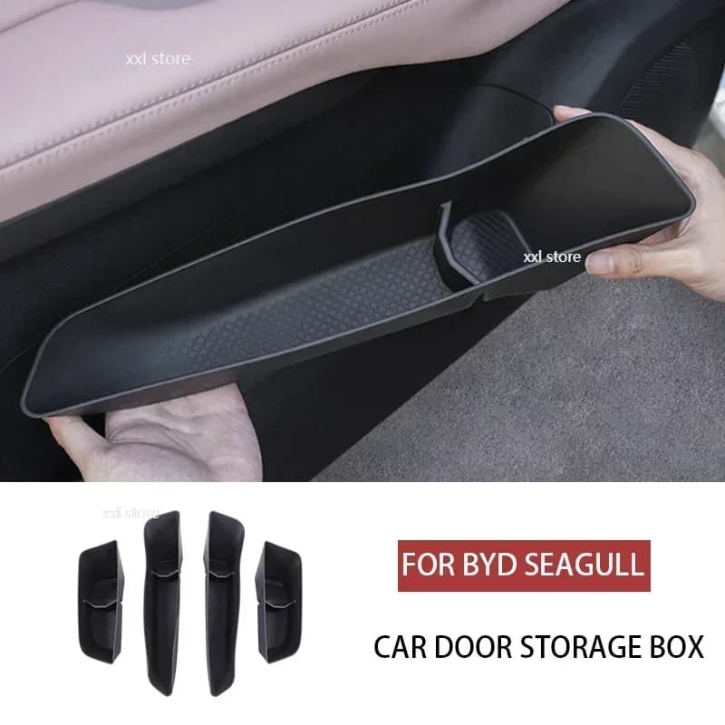 4 pcs durable multifunctional car front door box for waterproof storage accessories for BYD seagull protection