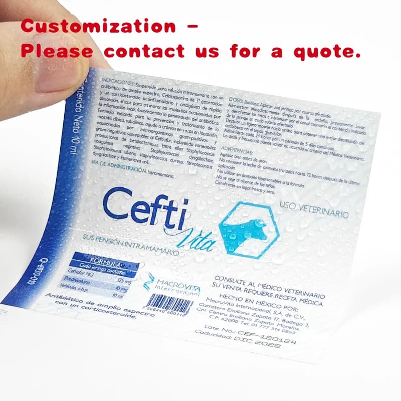 personalizzato. Imballaggio autoadesivo impermeabile personalizzato Rotolo di etichette per farmacia Integratore di vitamine Etichette private Bottiglia medica