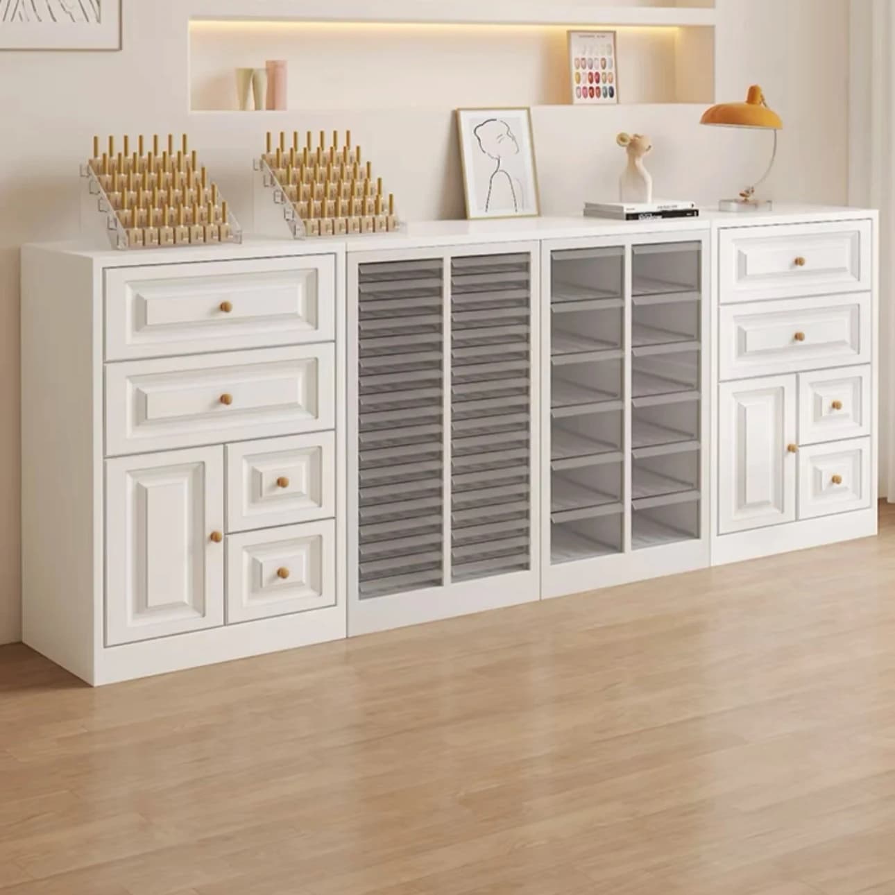 Display Counter Manicure Nail Polish Display Shelf Display Cabinet 2024 New Beauty Salon Nail Shop
