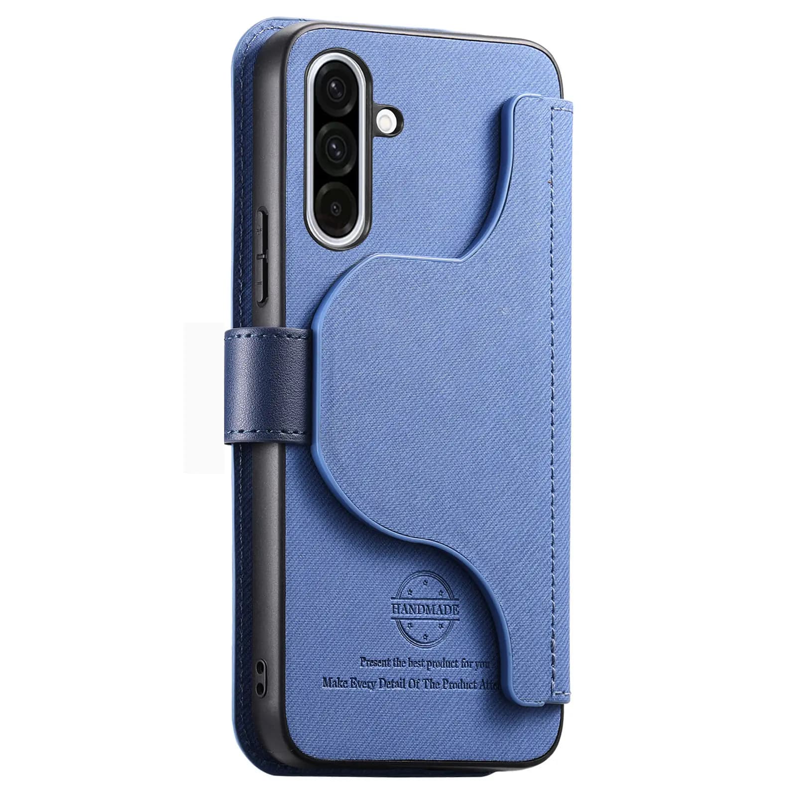 Custodia a portafoglio 2-in-1 in TPU e tessuto con slot per carte per Samsung Galaxy A17 4G A56 A52 A52s A53 5G A54 A55, antiurto e con protezione RFID