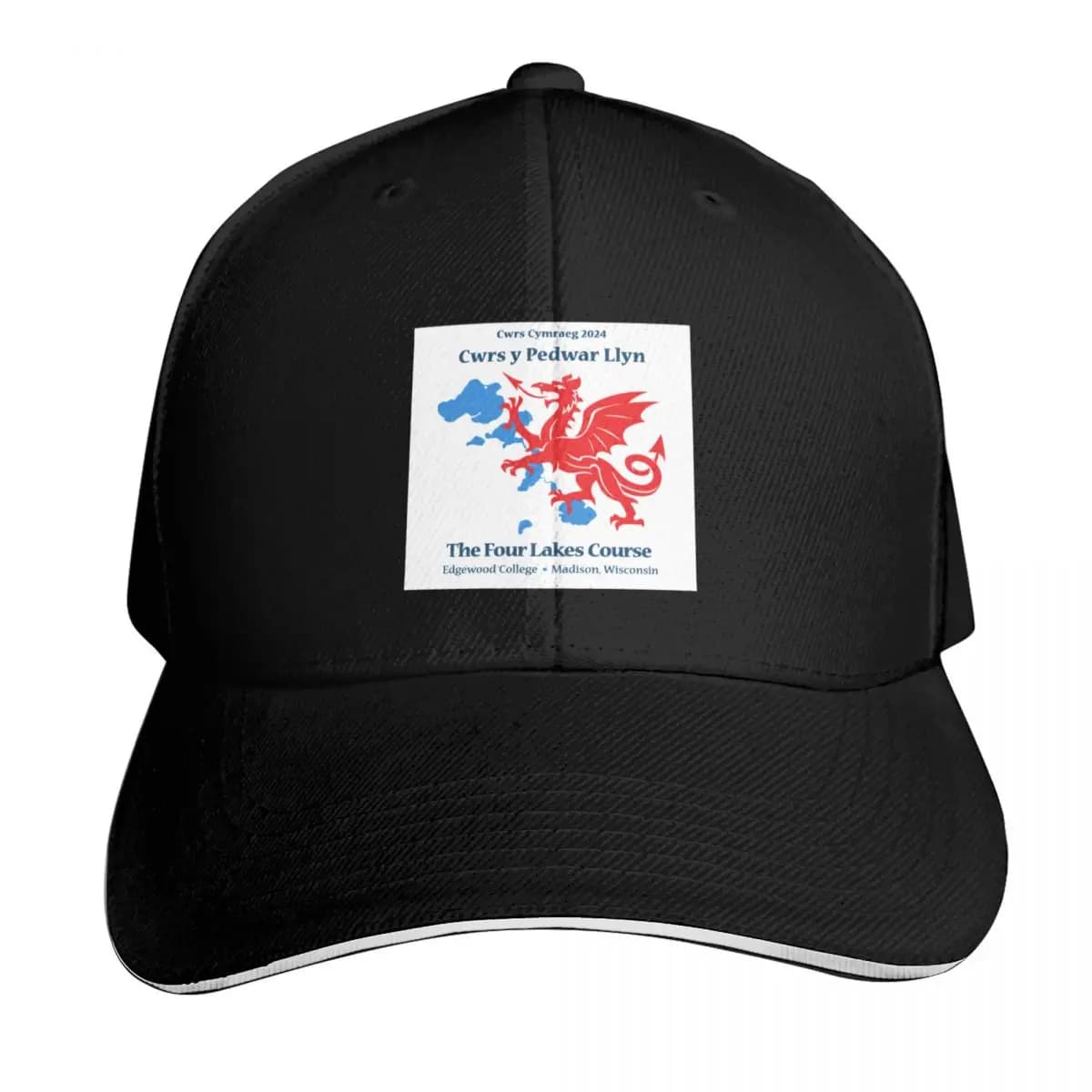 Cwrs y Pedwar Llyn Baseball Cap luxury woman cap sun hat Beach Golf Hat Man Woman Hats Men's