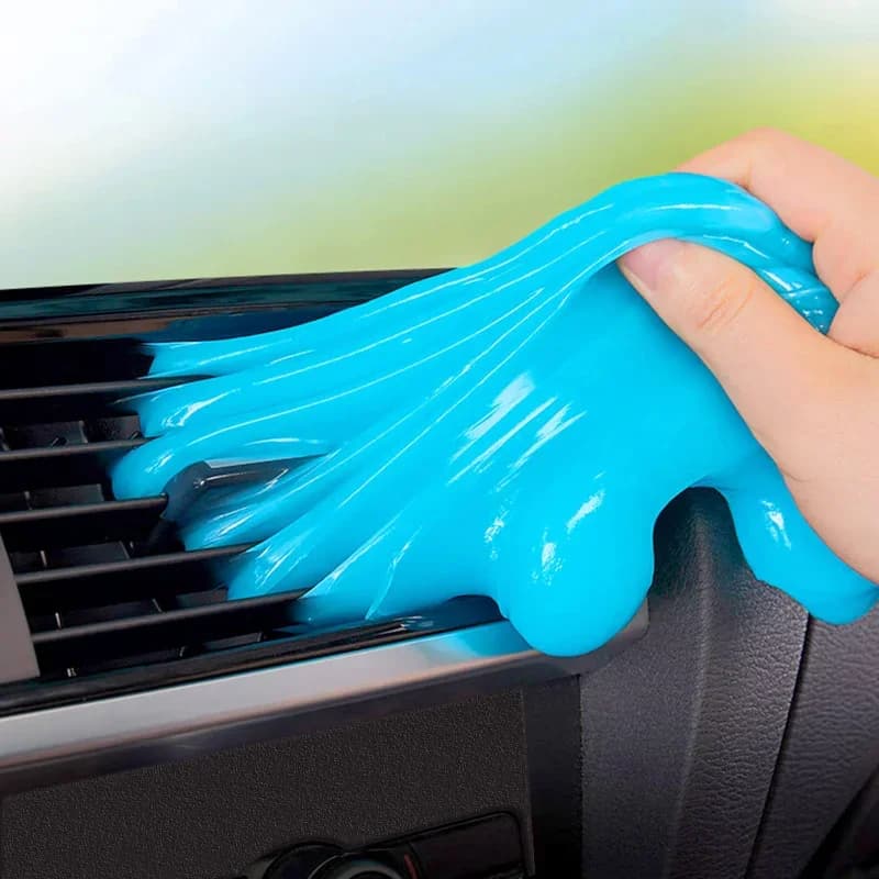 Gel per la pulizia del lavaggio degli interni dell'auto Melma Fango magico Sfiato automatico Tastiera del computer Dispositivo per la rimozione della polvere dello sporco Strumenti per la pulizia degli interni del lavaggio dell'auto