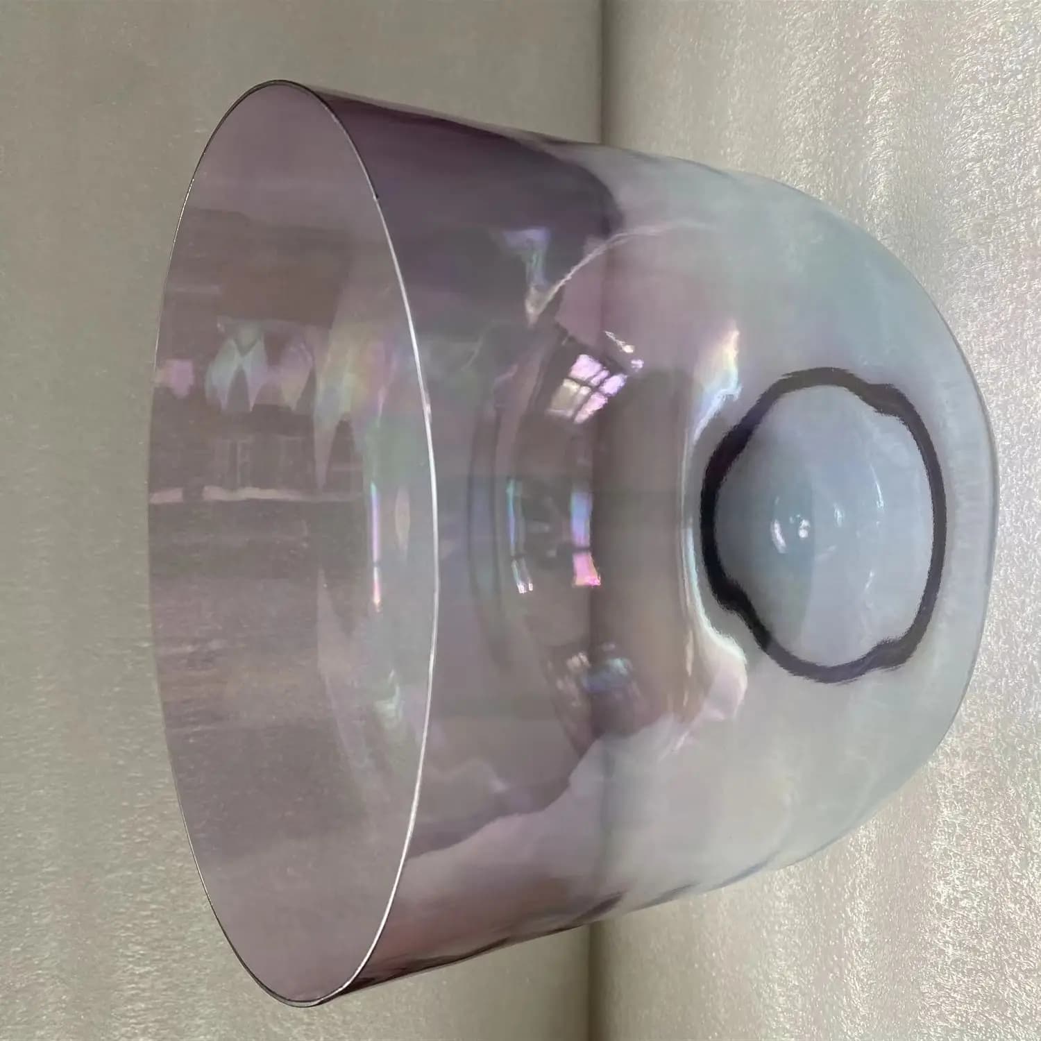 Titanium cosimic crystal singing bowl 432Hz 2nd octave A note third eye chakra or A# note Pineal chakra or B note Crown chakra