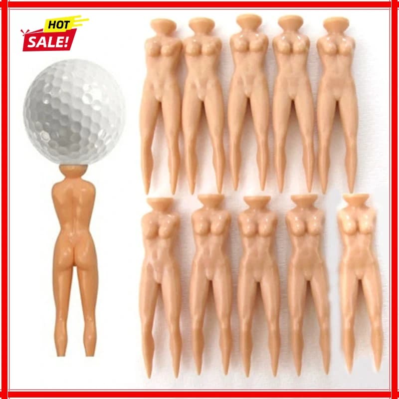 10/20 Pezzi Tee da Golf in Plastica a Forma di Donna Nuda, Gadget Divertente per Allenamento e Pratica, 70mm, per Uomini e Donne Golfisti