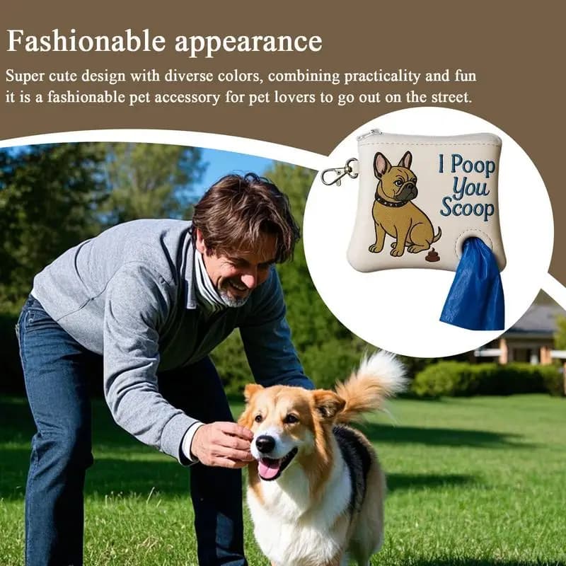 Dog Waste Bag Holder Attachment Leashes Poop Bag Dispenser Hygienic Stylish Puppy Walking Supplies For Family Adults Teen