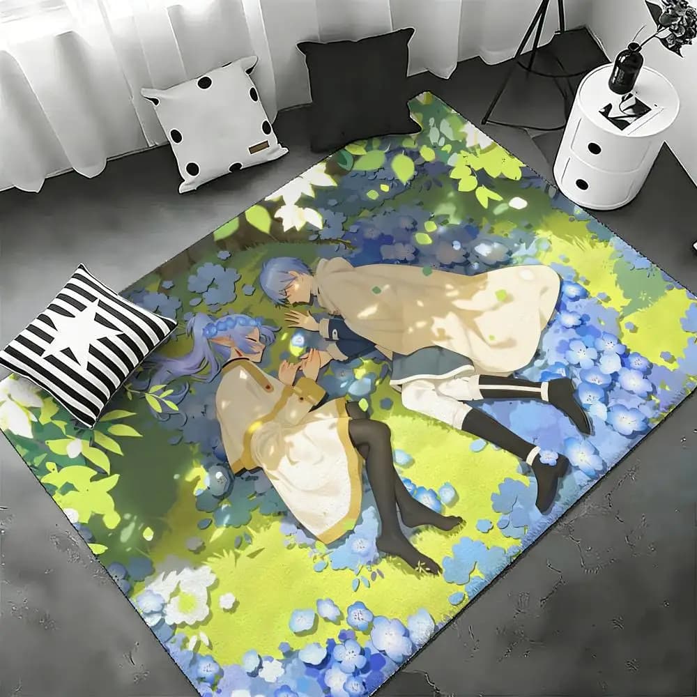 Tappetino da pavimento Anime F-Friend Hot Cute per camera da letto, soggiorno, tappetino in flanella, antiscivolo, decorazione per la casa