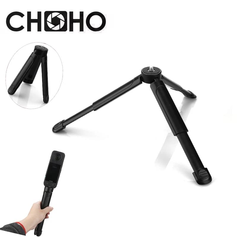 Mini Tripod Telescopic light Table Stand fold tripode extend Vlog Selfie Stick For Gopro Hero13 DJI OSMO Insta360 X5 Accessories