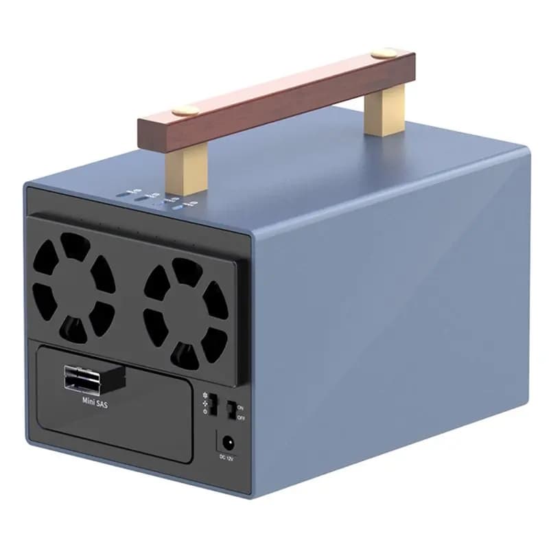 Docking Station Esterna A13E-4 Bay Mini SAS a SFF-8088 con Cabinet per Disco Rigido RAID da 3.5'' e Enclosure per Hard Drive Esterno