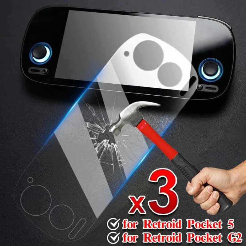 Tempered Glass for Retroid Pocket 5/Pocket G2 Screen Protector for Retroid Pocket 5/Pocket G2 HD Clear Films Game Accessories