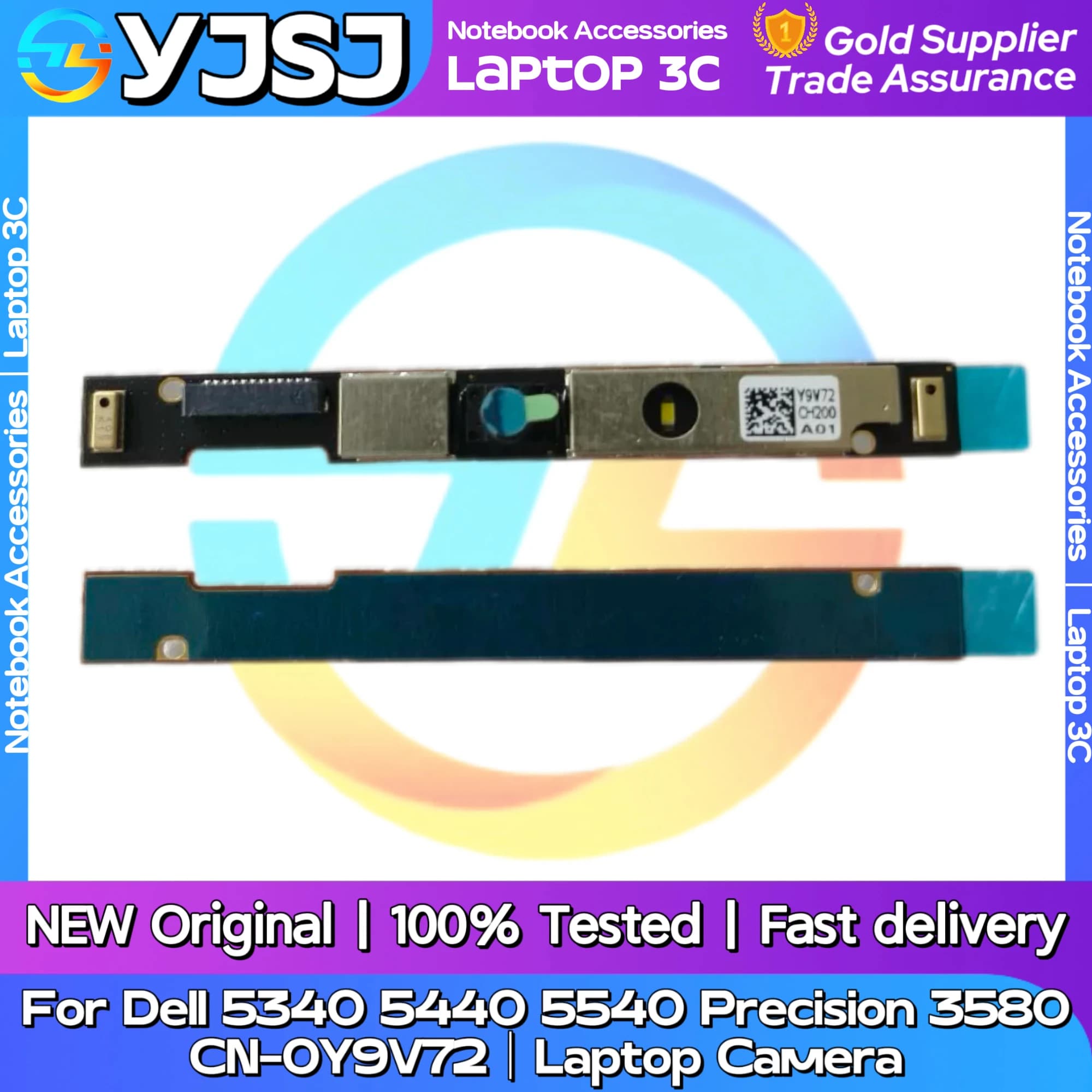 New original notebook camera Dell 5340 5440 5540 Precision 3580 CN-0Y9V72 Video webcam module for laptop