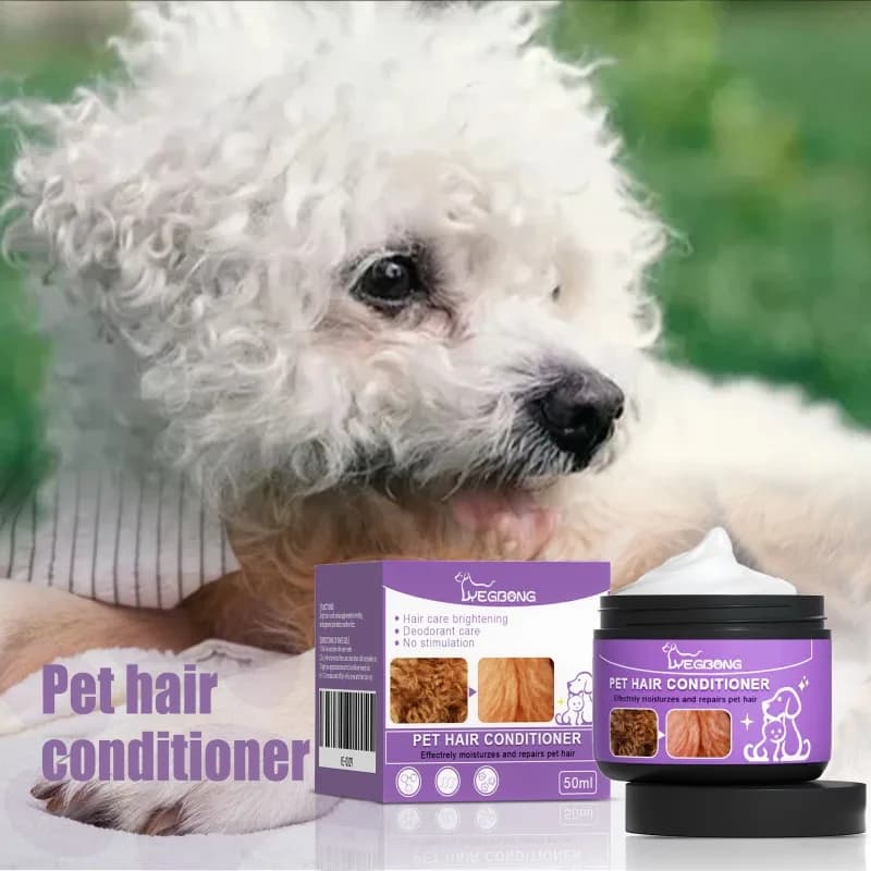 Pet hair balm Ammorbidente Cat nodes prevention Hydrating Dog Bathless Clean Prurito Sollievo