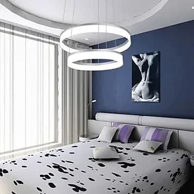 lampadario moderno Design contratto Mini Lampadario a sospensione ad anello LED illuminazione