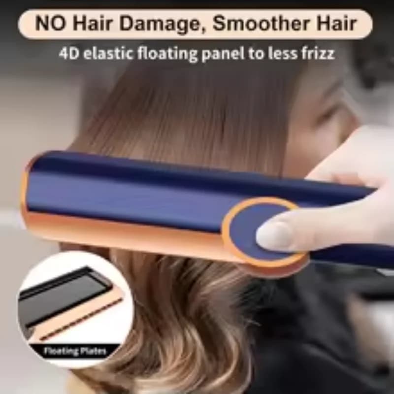 Piastra per capelli professionale 2 in 1 e asciugacapelli con tecnologia a ioni negativi per uno styling a lunga durata