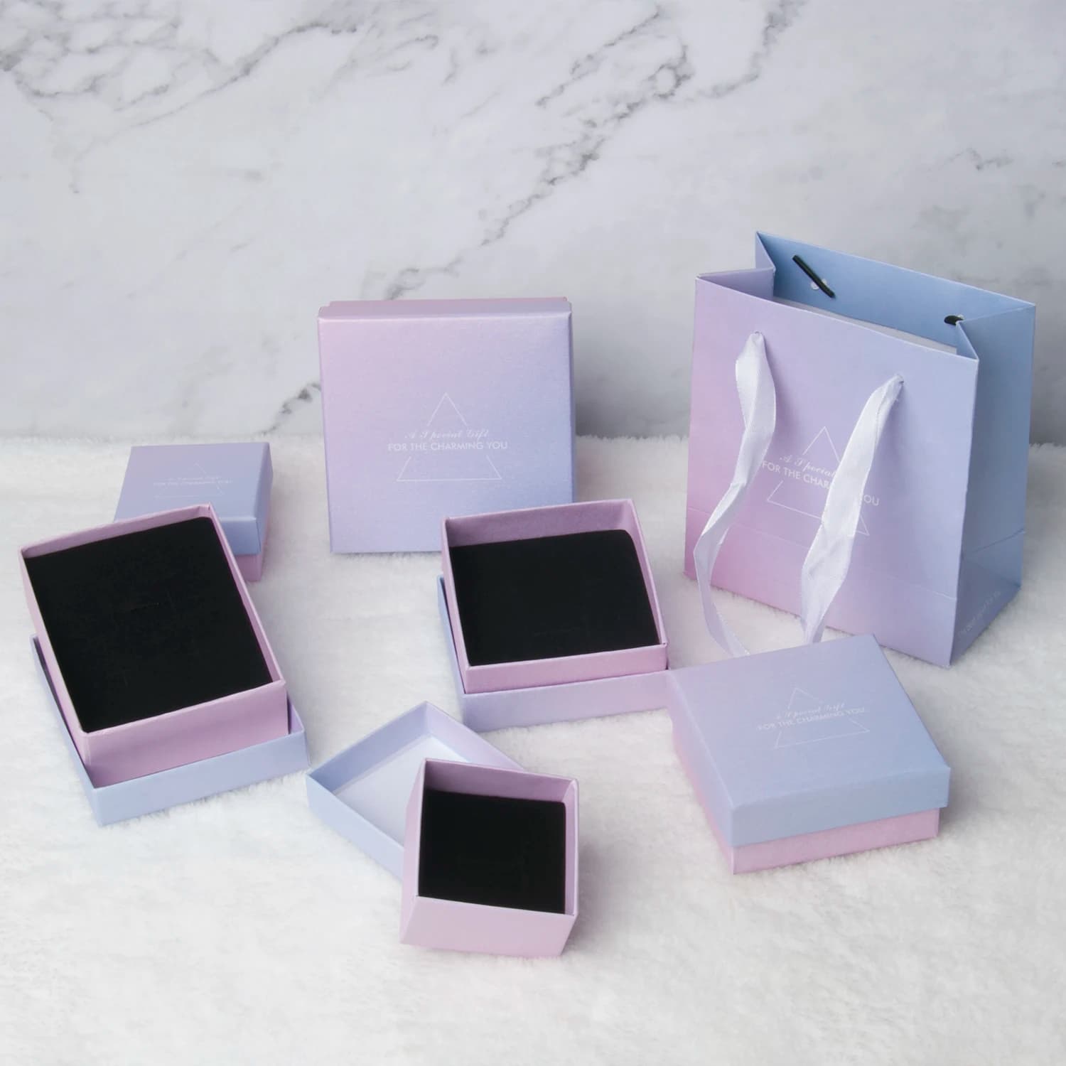 Scatola portagioie in carta scatole per bracciali in cartone scatola per anelli per regali di gioielli confezione regalo scatola per imballaggio per esposizione