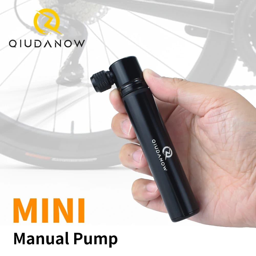 QIUDANOW Mini Pompa per Bici Accessori per Bici Leggeri Speciali per Bici da Strada Adatto a Valvola Presta 90PSI Materiale in Lega di Alluminio