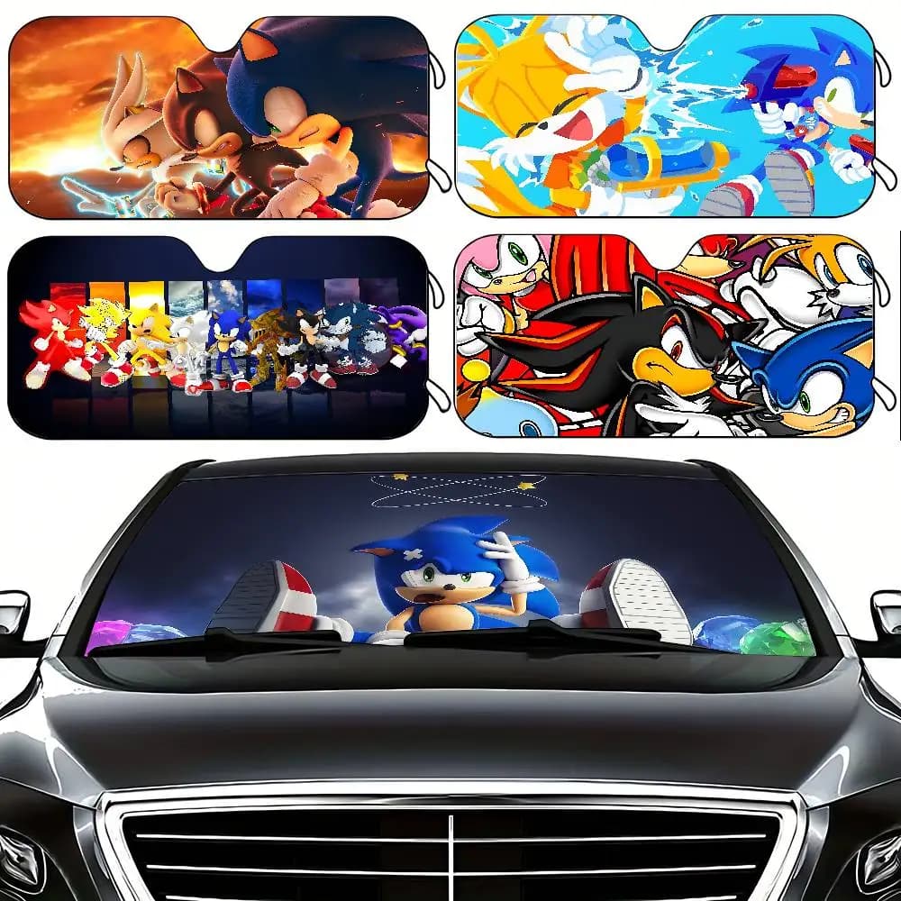 Parasole per parabrezza auto Anime S-Super-S-Sonics, elegante e alla moda, copertura per parabrezza auto, tendina parasole per auto, protezione solare per auto