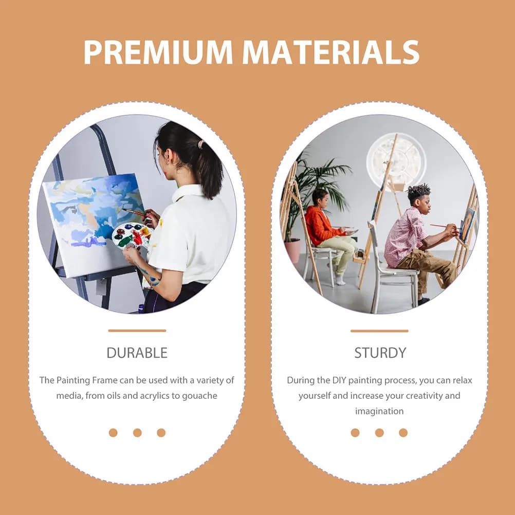 15Sets Mini Oil Painting Frames Canvas Easels Wooden Sketchpad Holder for Canvas Painting Art Projects Paint Stands for Canvases