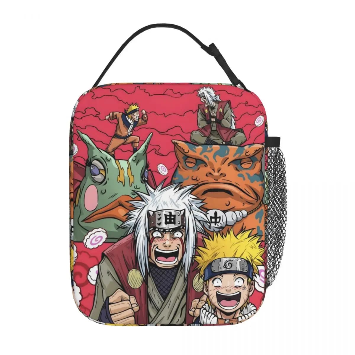 Borsa Termica per Pranzo Personalizzata con Jiraiya e Naruto, Impermeabile, Isolata, per Ufficio e Lavoro