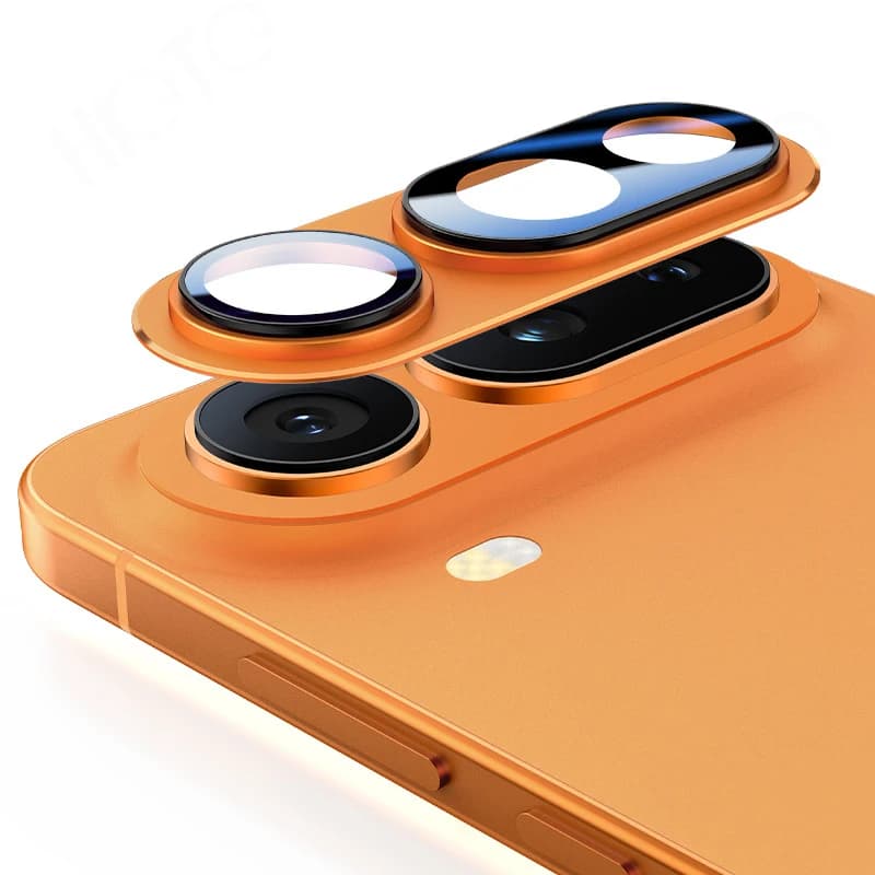 Protezioni per lenti fotocamera con anello in metallo per Honor Magic8 Pro Air, pellicola protettiva in vetro per lenti fotocamera Honor Magic8ProAir.