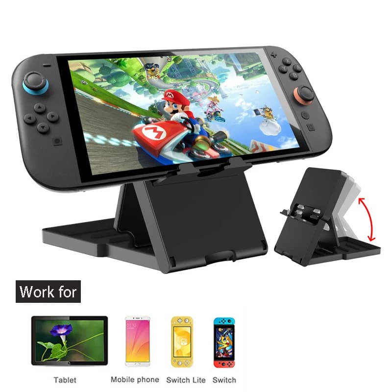 Supporto per Nintendo Switch 2 OLED Lite Supporto per display pieghevole con angolo regolabile Supporto portatile per tablet telefono Kindle