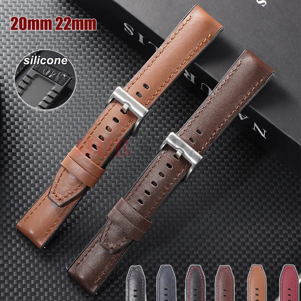 Cinturino per orologio in silicone da 20 mm 22 mm cinturino per orologio universale a sgancio rapido per Samsung per uomo donna cintura di ricambio