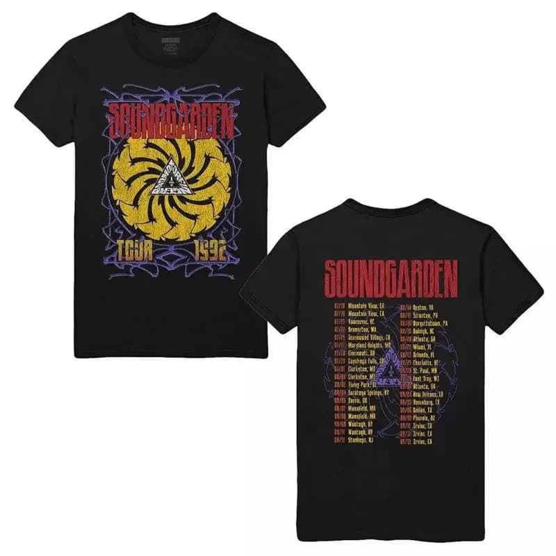 Soundgarden Band Tour 1992 Double Sided T Shirt Full Size S 5XL