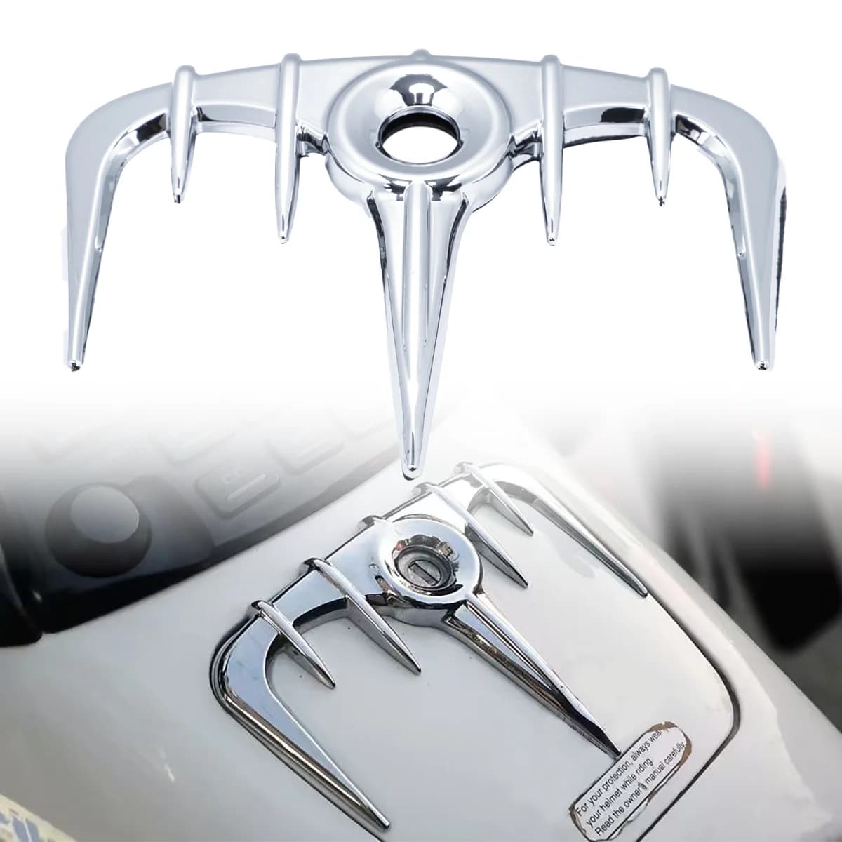 Chrome Artiglio Copertura Gas Serbatoio Porta Trim Per GW Goldwing GL1800 2001-2010 Honda Moto Accento Decorazione 2009-08-07-06-05-04-03