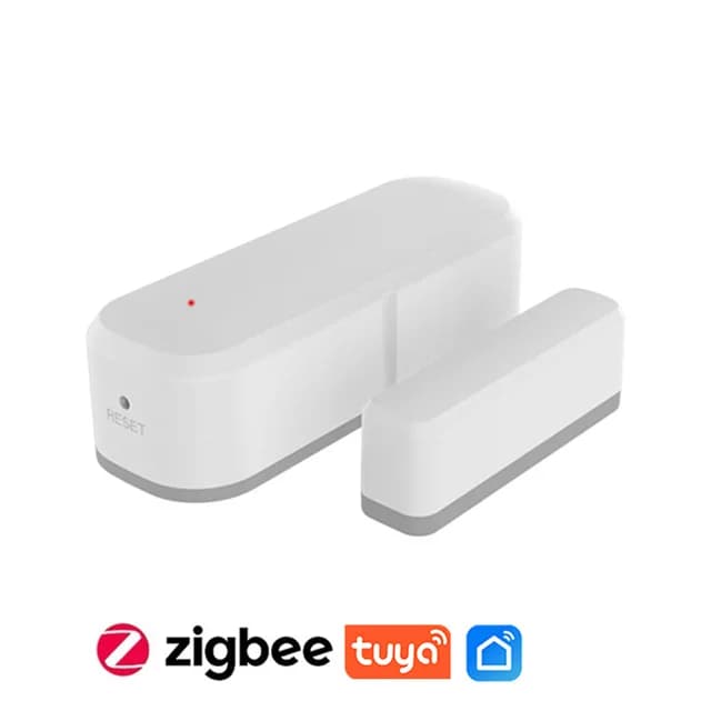 Sensore porta Tuya Zigbee senza gateway, allarme APP in tempo reale, avviso batteria scarica, cronologia, sicurezza magnetica per casa, finestre, cassetti