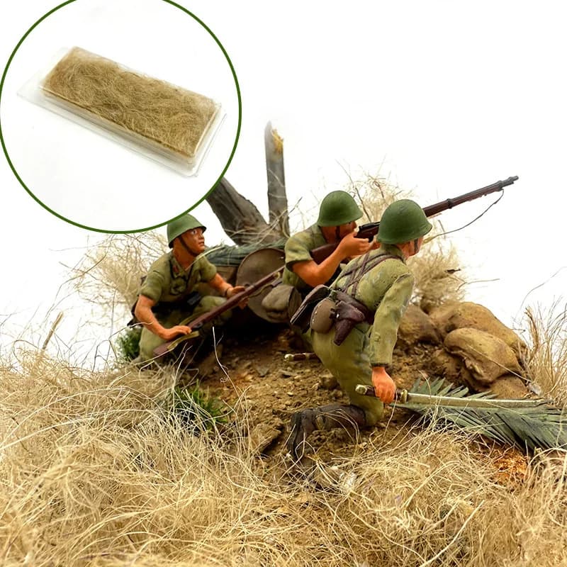 Simulated Static Grass to Create Vegetation on Platforms, Seed Grass Plants, Landscape Model Materials and Prati
