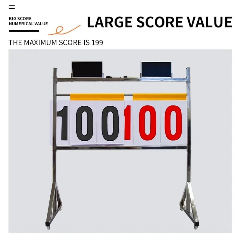 2026 2026 Portable Foldable Scorekeeper for Volleyball Basketball Tennis Table Tennis with Wheels-Court Equipment